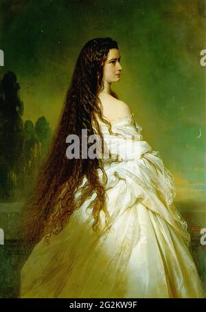購入禁止Kaiserin Elisabeth im Galakleid 複製画 640px-
