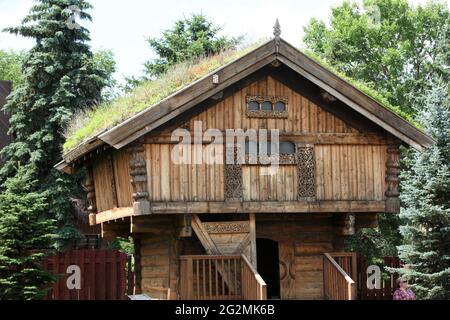 Scandinavian Old House Stock Photo