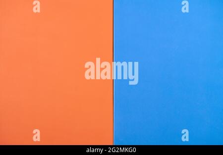 orange and blue colors for finishing texture tiles Stock Photo