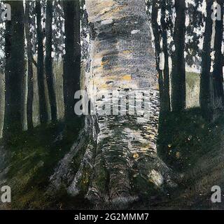 Gustav Klimt -  Birch Forest 1903 Stock Photo