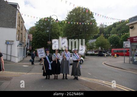Falmouth Cornwall, Extinction Rebellion Protesters from around the country march through the streets of Falmouth For the G 7 summit St Ives Cornwall Credit: kathleen white/Alamy Live News