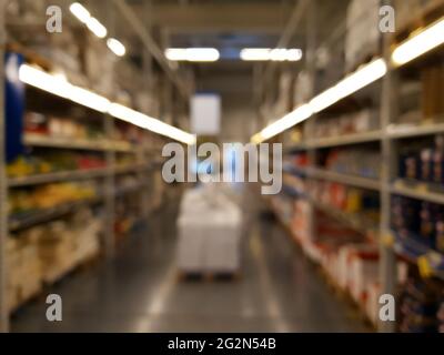 Abstract blur shopping mall interior and retail store for background Stock Photo