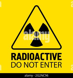 Biohazard sign. Danger symbol. Vector flat icon Stock Vector