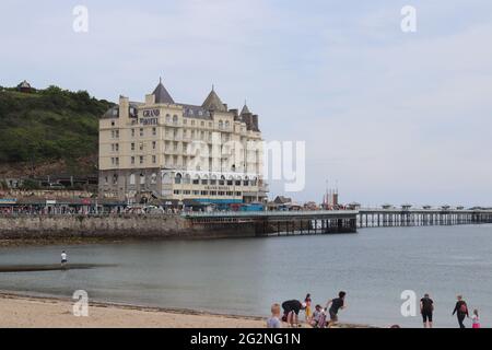 Llandudno, is a seaside resort, town and community in Conwy county North Wales Stock Photo