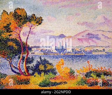 Henri-Edmond Cross (1856-1910) - Antibes Afternoon 1908 Stock