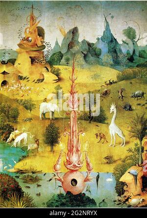 Hieronymus Bosch -  Garden Earthly Delights Stock Photo