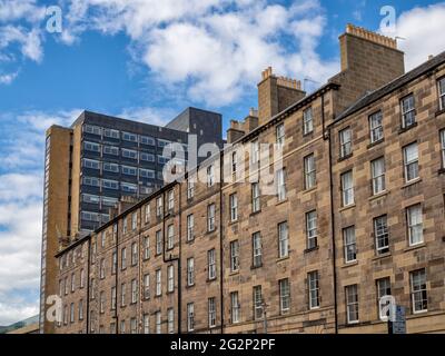 40 George Square, formerly called the David Hume Tower, from Buccleuch Place, Edinburgh, Scotland, UK Stock Photo