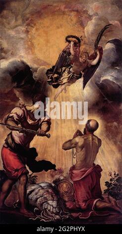 Jacopo Robusti a.K.a Tintoretto -  Martyrdom Saint Paul 1556 Stock Photo