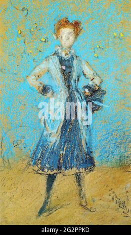 James Abbott Mcneill Whistler -  Blue Girl 1874 Stock Photo