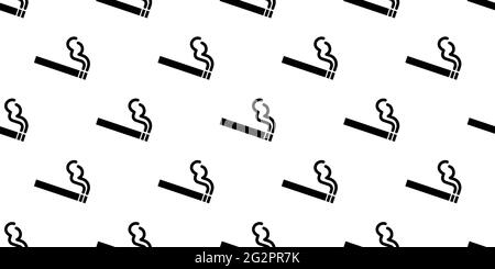 Seamless cigarette icon pattern, repeats vertically and horizontally Stock Vector