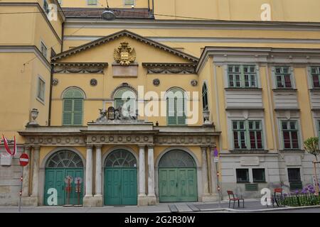 Vienna, Austria. Old entrance from the Theater an der Wien Stock Photo