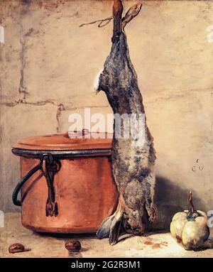 Jean-Baptiste-Siméon Chardin, Rabbit and Copper Pot, Rabbit and Copper ...