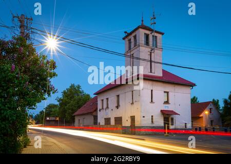 Fire station in Priekopa borough in city of Martin, Slovakia. Stock Photo
