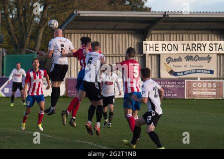 Hungerford, England. 31 October 2020. Vanarama National League South Hungerford Town and Dorking Wanderers. Stock Photo