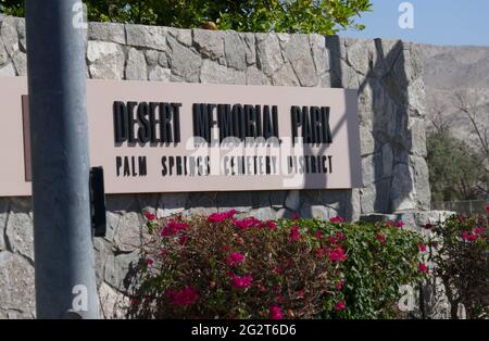 Cathedral City, California, USA 10th June 2021 A general view of atmosphere of Desert Memorial Park at 31-705 Da Vall Drive in Cathedral City, California, USA. Photo by Barry King/Alamy Stock Photo Stock Photo