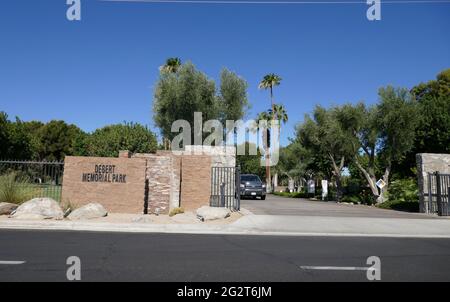 Cathedral City, California, USA 10th June 2021 A general view of atmosphere of Desert Memorial Park at 31-705 Da Vall Drive in Cathedral City, California, USA. Photo by Barry King/Alamy Stock Photo Stock Photo