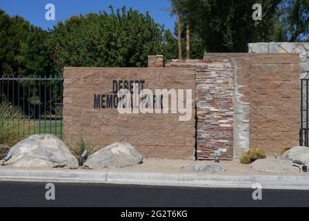 Cathedral City, California, USA 10th June 2021 A general view of atmosphere of Desert Memorial Park at 31-705 Da Vall Drive in Cathedral City, California, USA. Photo by Barry King/Alamy Stock Photo Stock Photo