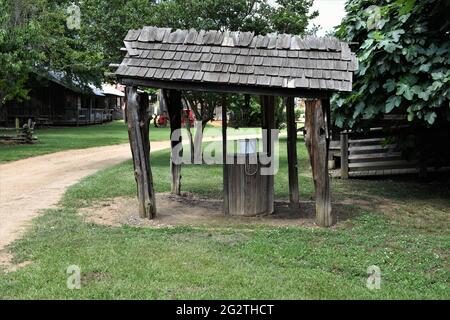 The old farm well. Stock Photo