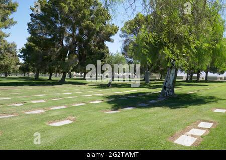 Cathedral City, California, USA 10th June 2021 A general view of atmosphere of Desert Memorial Park at 31-705 Da Vall Drive in Cathedral City, California, USA. Photo by Barry King/Alamy Stock Photo Stock Photo