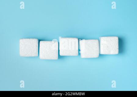 Stack of Sample Cube Rectangular Boxes On Surface Polished With Multi-Colour Stock Photo