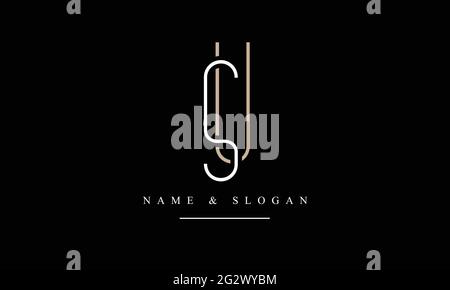 Letter Logo Design with Creative Modern Trendy Typography SU US Stock Vector