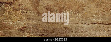 Panorama of Dark brown black slate background or texture. Brown granite slabs background. Creative Stone ceramic art wall interiors backdrop design. Stock Photo