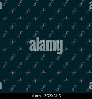 Abstract geometric pattern. Golden shapes on a dark turquoise background. Suitable for scrapbooking, fabric design, cover art, production, wallpaper, Stock Vector