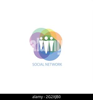 Human connection on the white Stock Vector