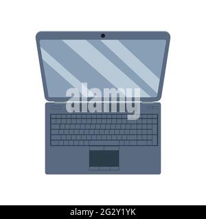 Laptop Isolated on White Background. Vector Illustration. Stock Vector