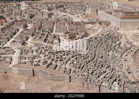 A 1 50 Scale Holyland Model Of Jerusalem Also Known As Model Of