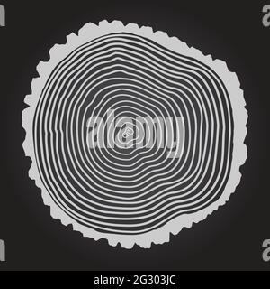 Tree Rings Background Vector Illustration. Stock Vector