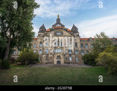 Saxon State Chancellery (Sachsische Staatskanzlei) - Dresden, Germany Stock Photo