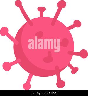 Virus structure semi flat color vector object Stock Vector