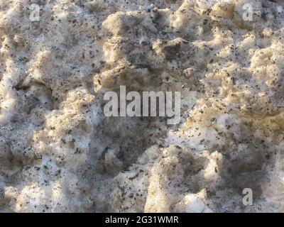 Background: muddy spring melting snow Stock Photo