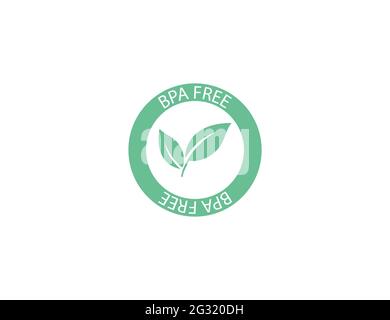 Bpa free, label eco icon Stock Vector