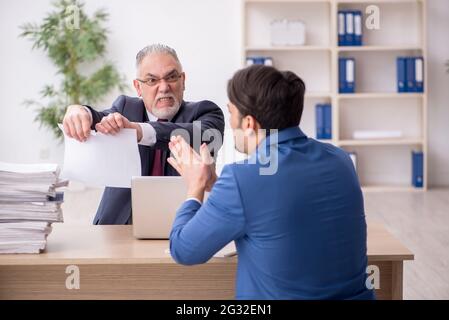 Two employees in dismissal concept Stock Photo