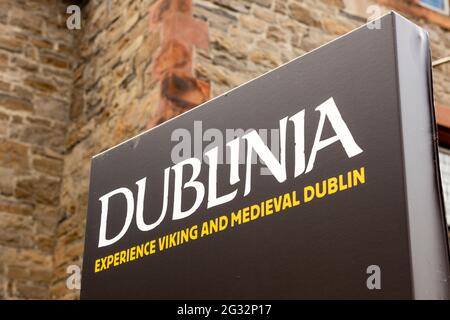 Dublinia medieval viking experience and tourist spot at the Synod Hall, Christ Church Cathedral, Christchurch in Dublin, Ireland Stock Photo