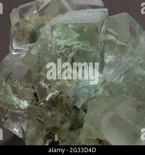 green fluorite isolated on black Stock Photo