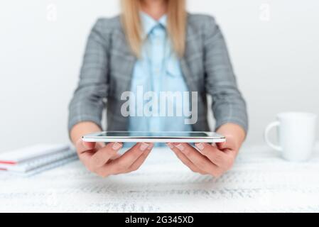 Tech Guru Selling Newly Developed Device, Teacher Confiscating Phone, Businessman Presenting Technological Advancement, Giving Lectures Lesson Stock Photo