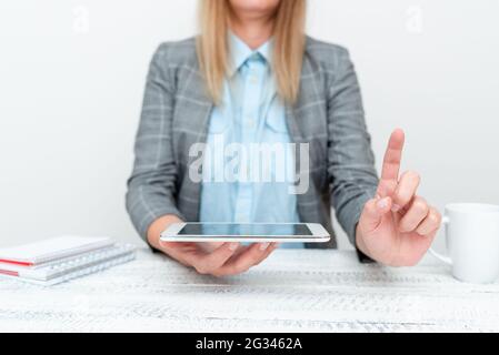 Tech Guru Selling Newly Developed Device, Teacher Confiscating Phone, Businessman Presenting Technological Advancement, Giving Lectures Lesson Stock Photo