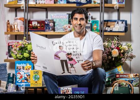 Nickyl Raithatha CEO of Moonpig photographed at their head offices in Central London, UK Stock Photo