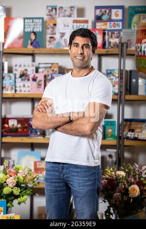 Nickyl Raithatha CEO of Moonpig photographed at their head offices in Central London, UK Stock Photo