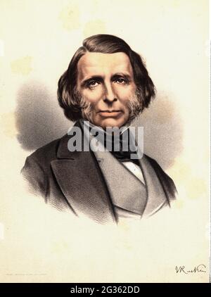 Ruskin, John, 8.2.1819 - 20.1.1900, British author / writer and art critic, portrait, ADDITIONAL-RIGHTS-CLEARANCE-INFO-NOT-AVAILABLE Stock Photo