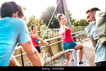 Travel by bike. Weekend concept. Spring holidays. Riding bicycle. Excursion  to garden. Girl and sakura blossom. Cycling Tours. Cherry tree blooming  Stock Photo - Alamy