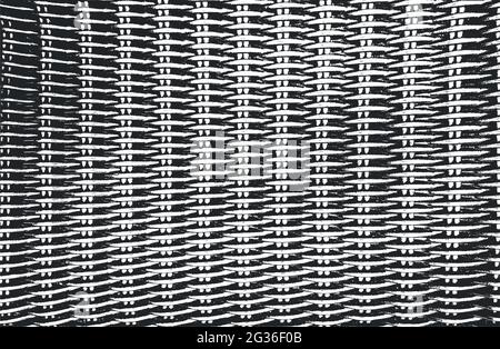 Distressed overlay wicker vine texture. grunge black and white background. abstract halftone vector illustration Stock Vector