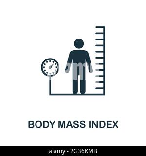 Body Fat Percentage Meter Device Glyph Icon Vector Illustration