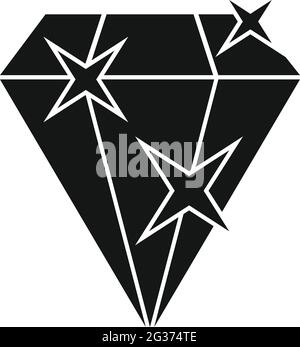 Bonus diamond icon, simple style Stock Vector
