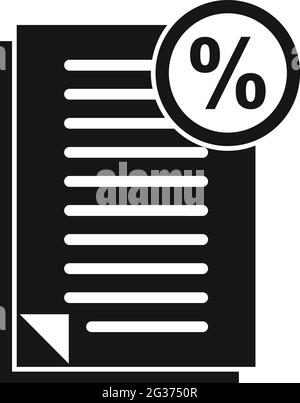 Bonus documents icon, simple style Stock Vector