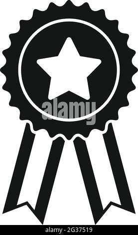 Sale bonus emblem icon, simple style Stock Vector