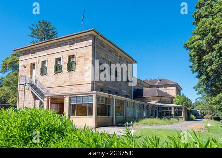 Part of the Colonial Georgian style Gladesville Psychiatric Hospital in Sydney, Australia, which operated from 1838-1993 Stock Photo